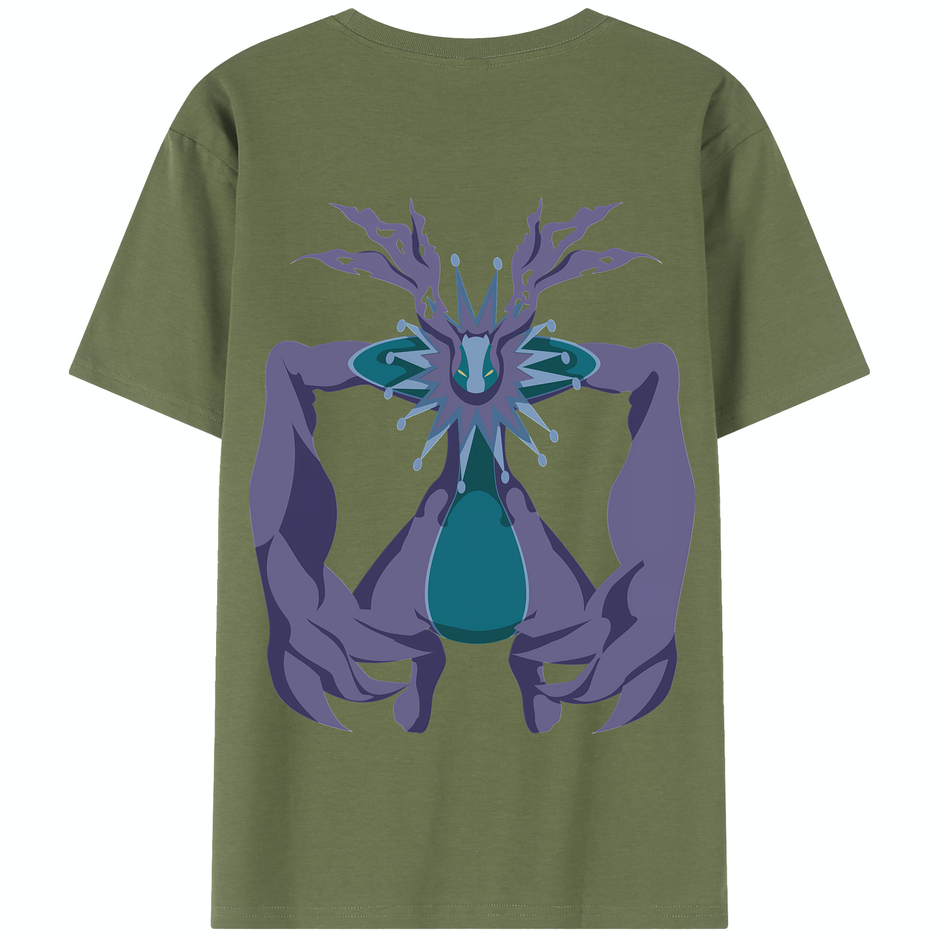 （画像用） Digimon デジタルモンスター/デジモン 綿100％半袖Tシャツ（背面プリント）